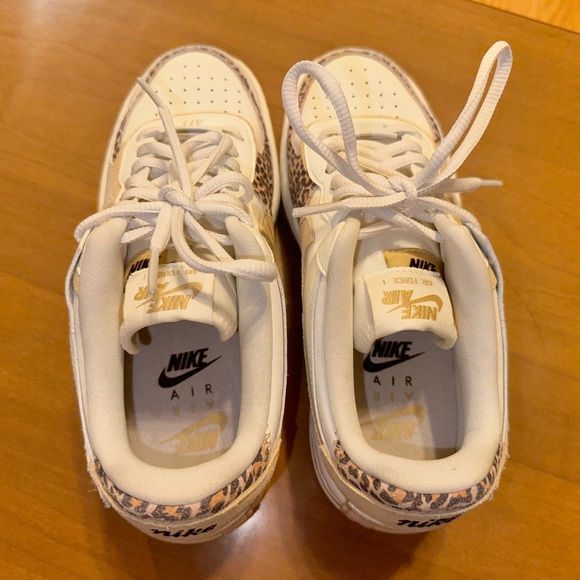 Nike Air Force 1 Low Shadow Cream Leopard / Cheetah Print Womens AF1 - Picture 3 of 5